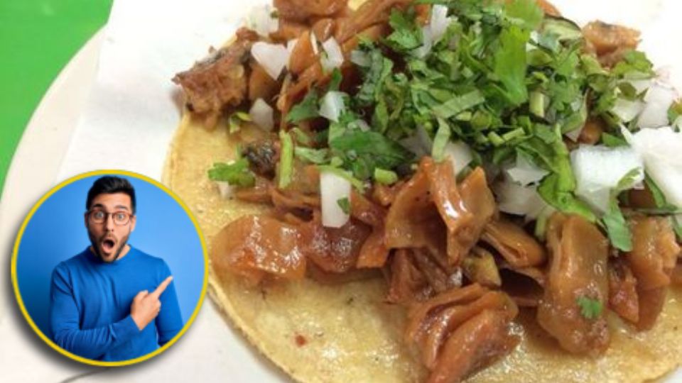 El principal componente de este taco es la tripa de res (intestino), que se fríe en abundante aceite, lo cual es rico, pero también preocupante en porciones altas