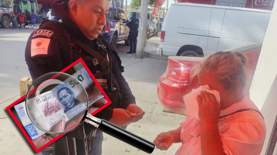 Según testigos, la señora notó el fraude cuando intentó adquirir insumos para continuar con su venta