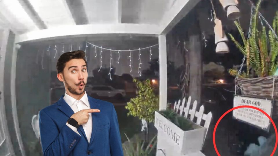Cámaras de video captaron un extraño suceso