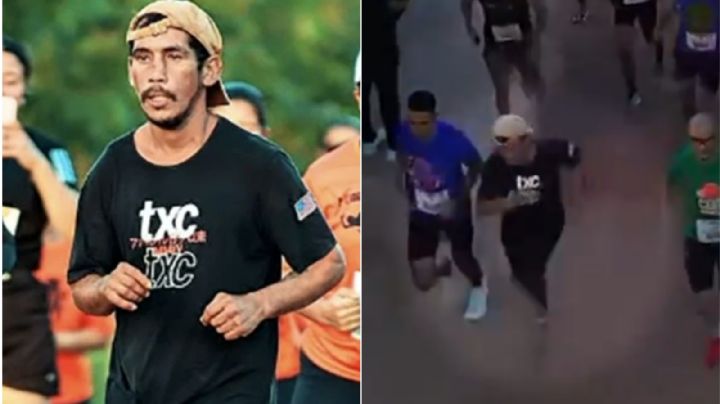 Hombre borracho se cuela a carrera y la ‘gana’; corrió con sandalias y obtuvo medalla