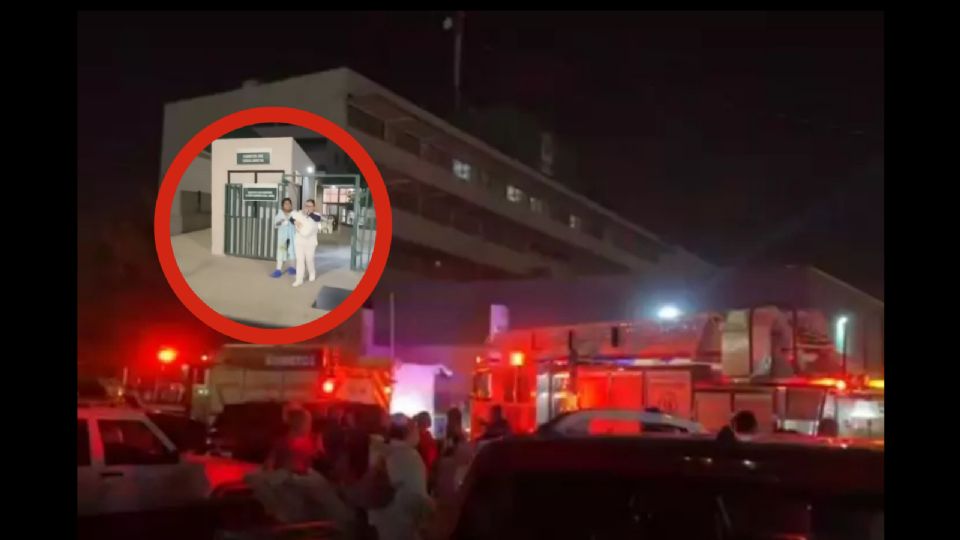 Incendio en hospital del IMSS