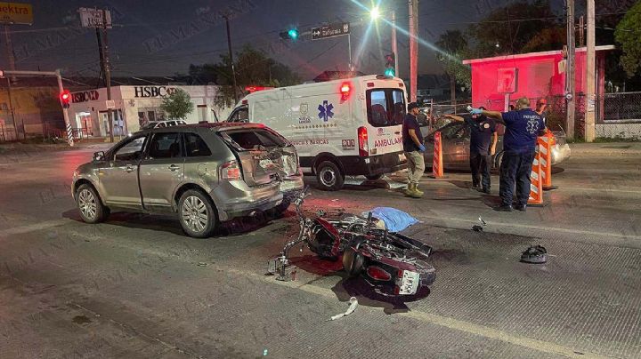 Nuevo Laredo: tragedia en la Reforma; joven en moto se mata al estrellarse con camioneta