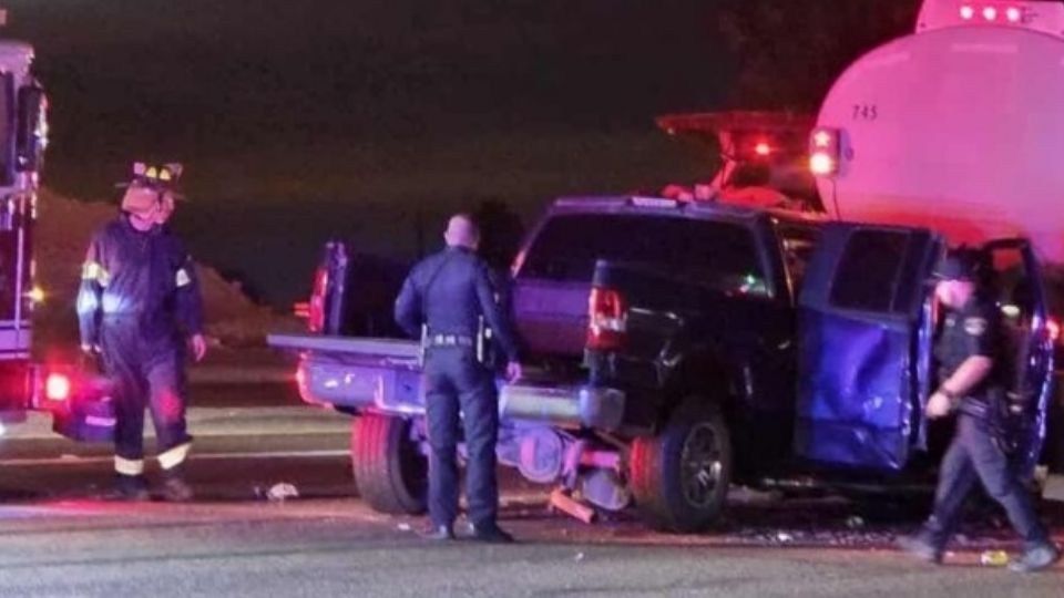 Brutal accidente en Laredo.