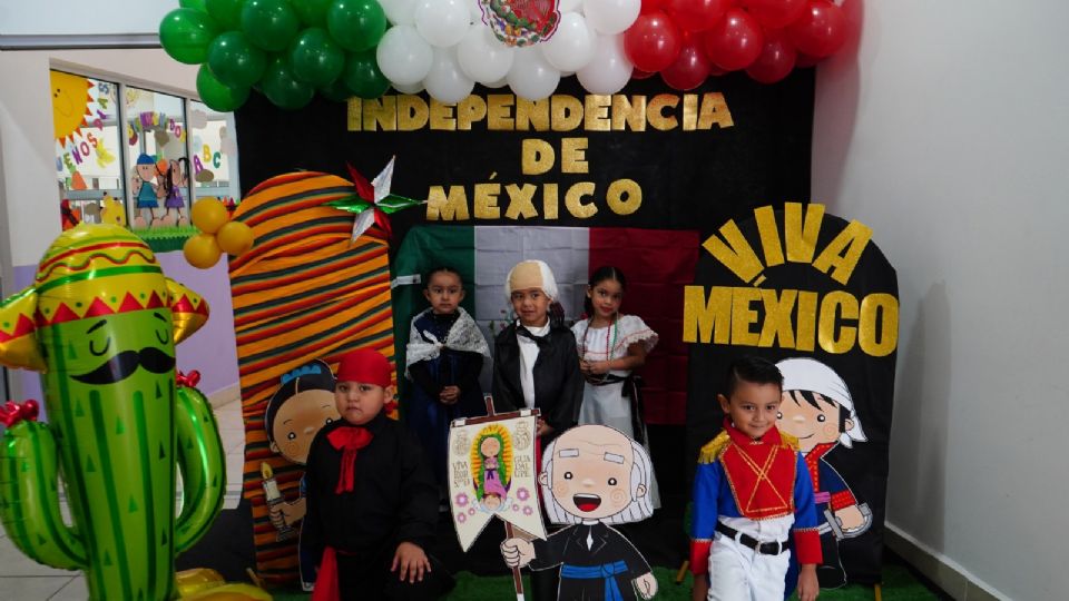 Los pequeños festejaron la Independencia.