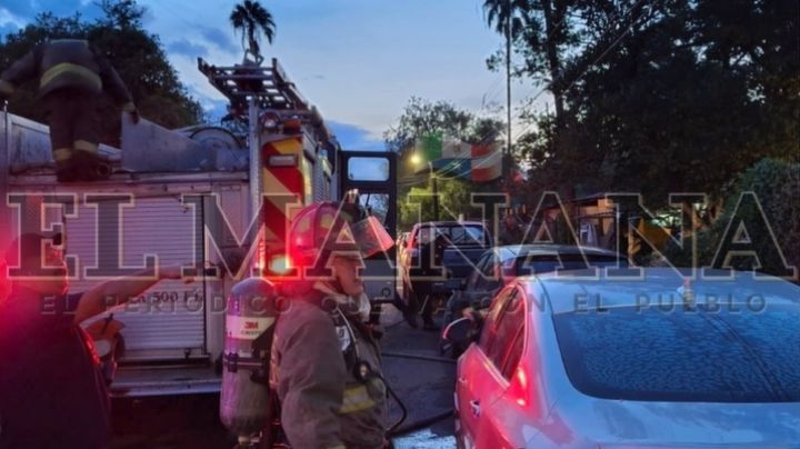 Arde yonke-taller en Nuevo Laredo; autos quedaron dañados por el fuego