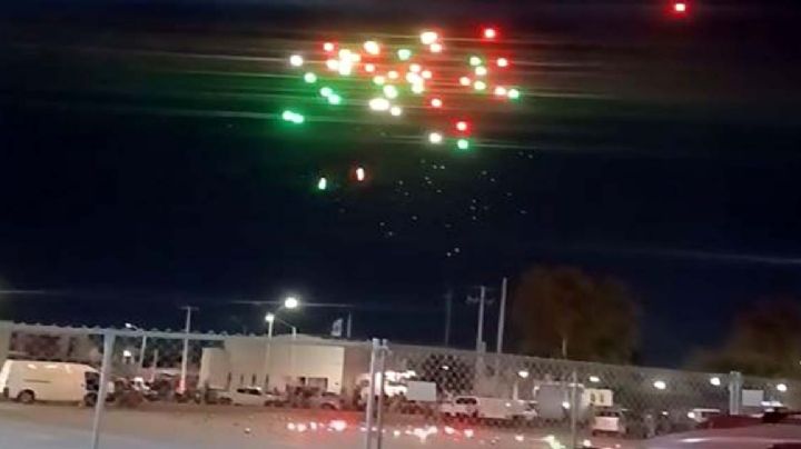 Espectáculo de drones decepciona en Piedras Negras; aparatos chocaron por los aires | VIDEO