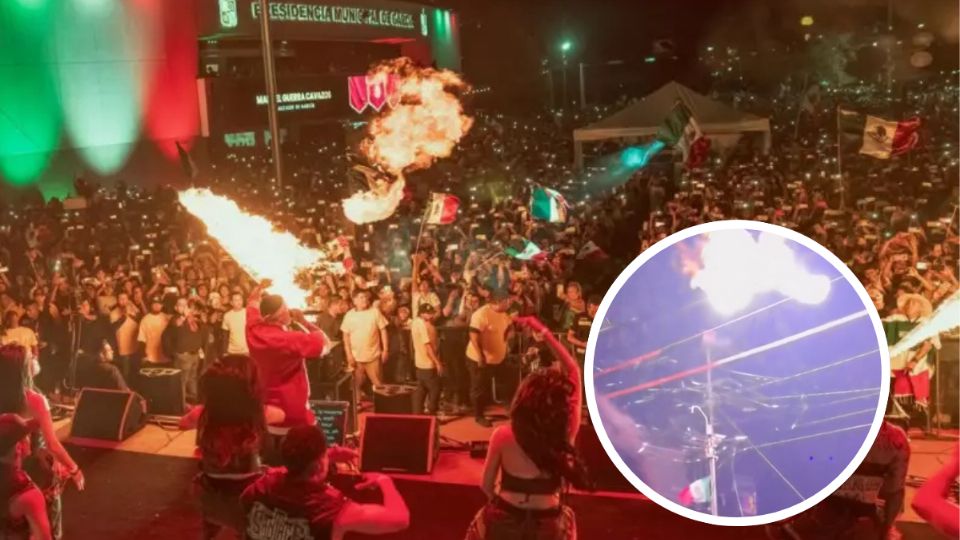 En pleno evento de Santa Fe Klan ocurrió un accidente que dejó varios heridos