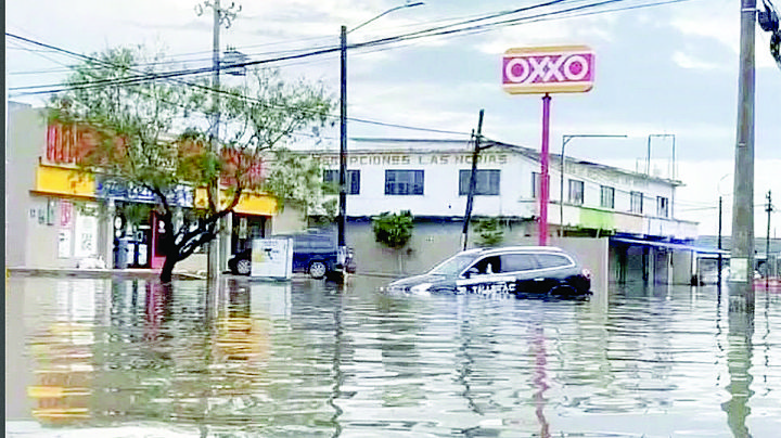 Matamoros bajo el agua: lluvias causa caos; muere un joven electrocutado