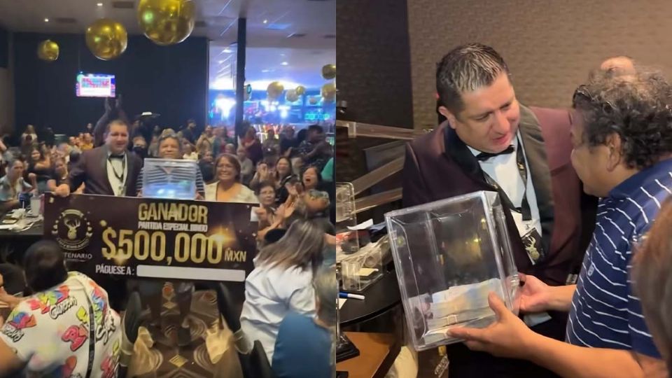 El hombre participó con un 'cartón' especial esa noche que participó