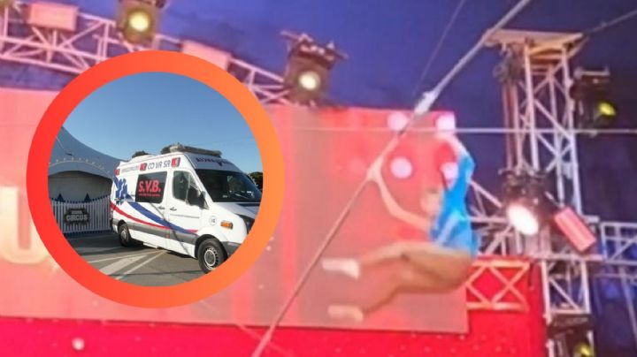 Trapecista del Circo Hermanos Gasca cae 8 metros; estaba haciendo malabares | VIDEO