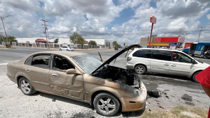 Se les incendia auto a estudiante y a su madre en Los Fresnos; no alcanzan a llegar a la prepa