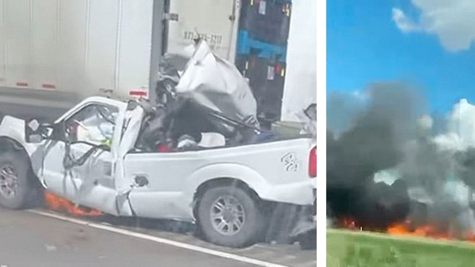 El fuego afectó a ambos vehículos