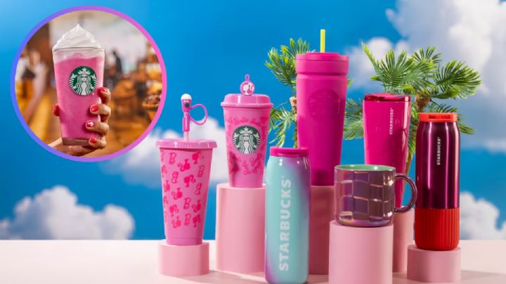 Starbucks y Barbie unen fuerzas con vasos y termos en tonos rosas: ¿cuándo y dónde comprarlos?
