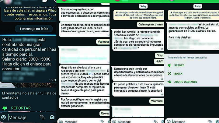 Condusef lanza alerta por falsas vacantes en Whatsapp; así lo hacen