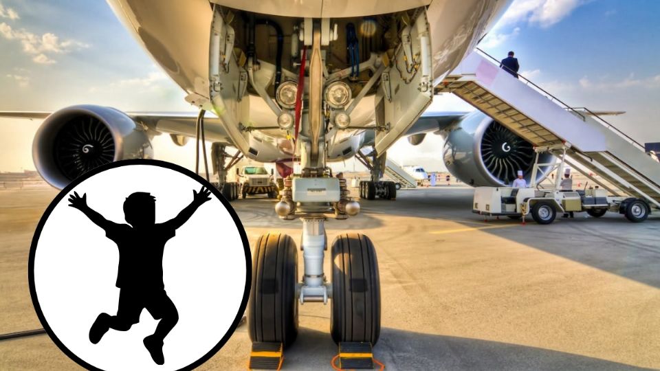Menor logró viajar en el tren de aterrizaje de un avión