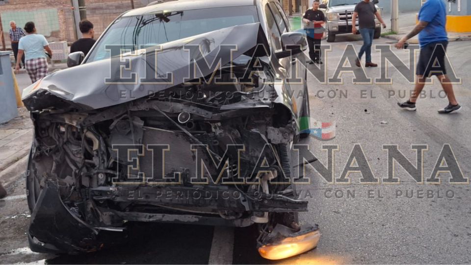 Tremendo choque en la ciudad.