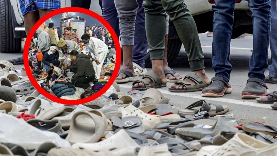 Fatal estampida en evento político.