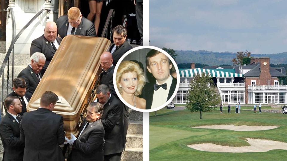 La extraña tumba de IVana Trump en un campo de golf