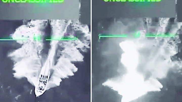 Ataca Estados Unidos barco de Venezuela y mata a 11 personas | VIDEO
