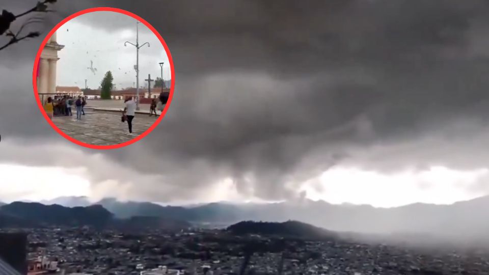 Un  tornado afectó el Pueblo Mágico de San Cristobal de las Casas, Chiapas