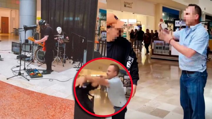 'Lord Volumen': sujeto enfurece y le apaga la música a jóvenes en plaza comercial | VIDEO