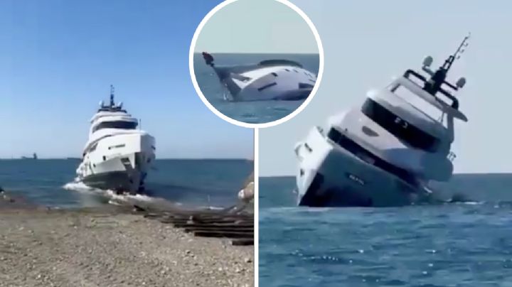 Yate de lujo se hunde durante su viaje de inauguración; llevaba 15 minutos en el mar