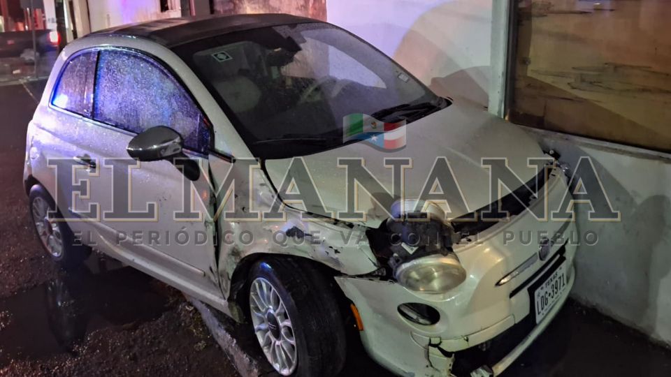 La falta de pericia al volant3e fue el causante de esta situación que terminó con uno de los involucrados herido