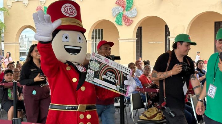 Presenta Américo Villarreal en Nuevo Laredo el sorteo 'México con M de Migrante'