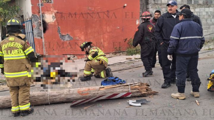 Trabajador de Izzi se electrocuta en Nuevo Laredo; tocó cables de alta tensión y cayó fulminado