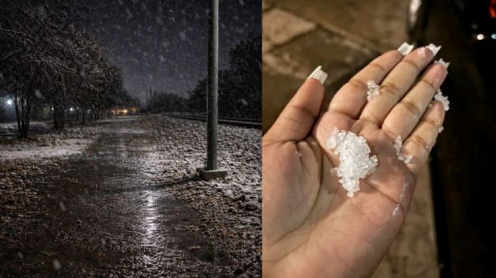 Caída de aguanieve sorprende a Monterrey; temperaturas de un dígito se registran en Nuevo León