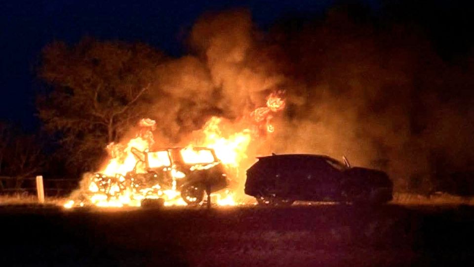 Terrible choque en la autopista Reynosa-Matamoros