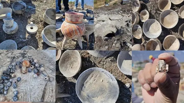 Albañiles encuentran vestigios arqueológicos en Oaxaca mientras realizaban trabajos de excavación