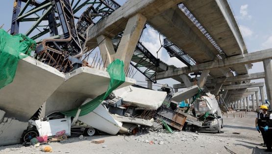 Tailandia registra otro colapso de grúa en obra pública; tragedias recientes generan alarma nacional | VIDEO