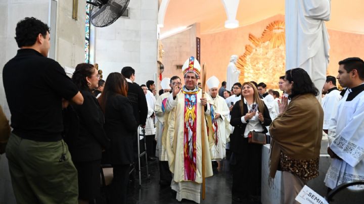 Luis Carlos Lerma Martínez asume en Nuevo Laredo como nuevo obispo en la Catedral del Espíritu Santo