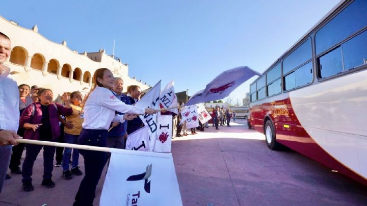 Entregan camiones climatizados 2026 en Nuevo Laredo y amplían rutas en beneficio a usuarios