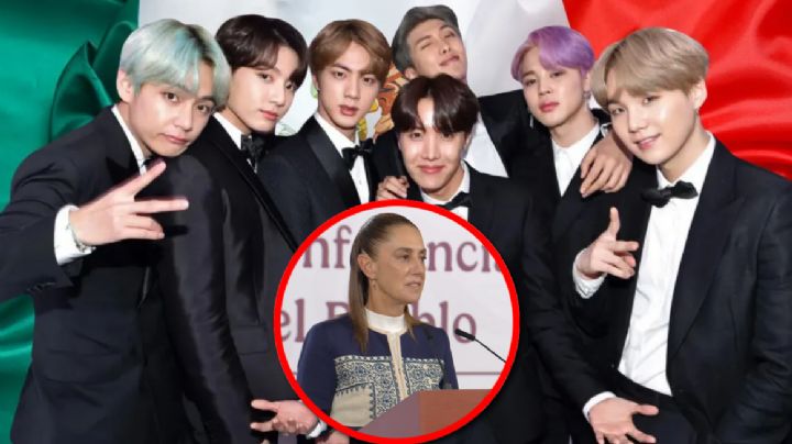 Sheinbaum celebra visita de BTS a México; Profeco respaldará al Army en la venta de boletos