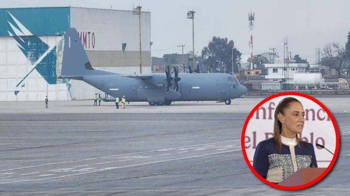 Sheinbaum aclara aterrizaje de avión militar de Estados Unidos en Toluca