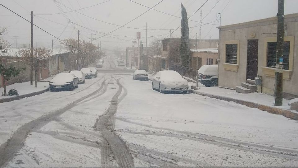 La última nevada que se registró en este lugar de la frontera fue en enero del 2021