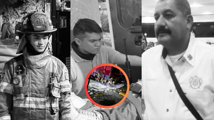 MOMENTO EXACTO en el que colapsa pared en incendio que cobró la vida de 3 bomberos en Matamoros