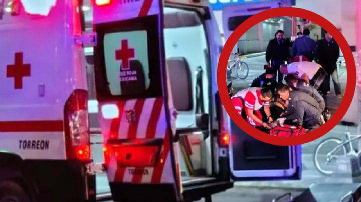 Ciclista andaba de 'fiesta', choca con camioneta y termina con la pierna rota; fue hospitalizado