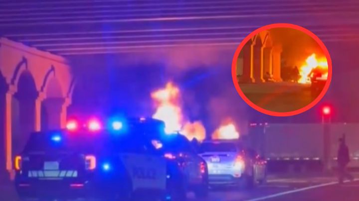 Hombre muere calcinado en brutal choque en Laredo; así fue la tragedia