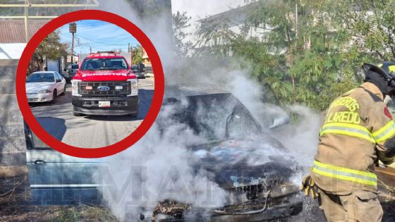 Querían carnita asada, pero terminaron con auto en llamas en la colonia San Rafael en Nuevo Laredo