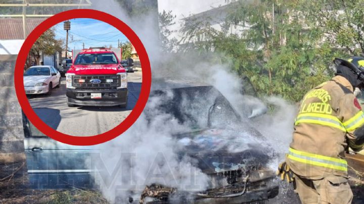 Querían carnita asada, pero terminaron con auto en llamas en la colonia San Rafael en Nuevo Laredo