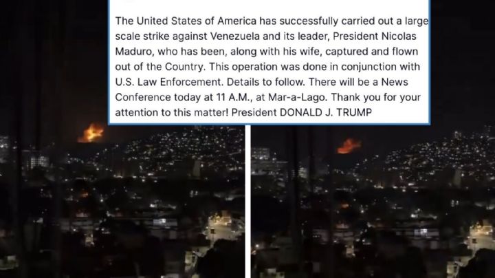 Así anunció Donald Trump el ataque a Venezuela y la captura de Nicolás Maduro y su esposa