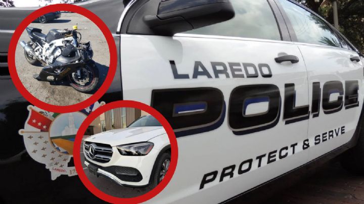 Motociclista vuela por los aires tras estrellarse con Mercedes Benz en Laredo; así fue el accidente