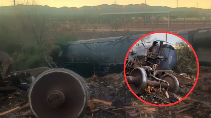 Tren descarrila en Sonora; transportaba cisternas con producto químico: ¿existe riesgo sanitario?