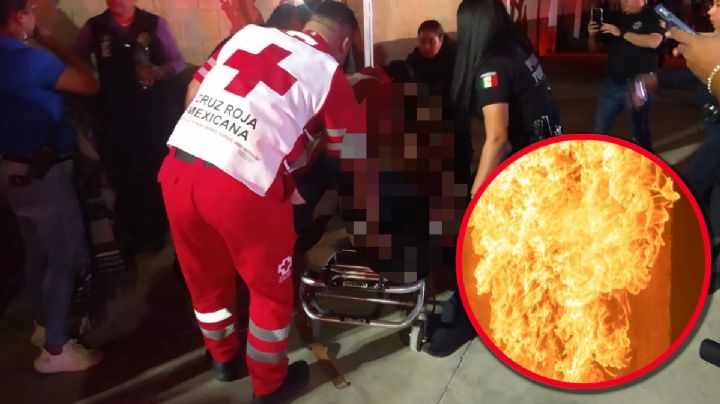 Hombre se prende fuego en plena vía pública; estaba deprimido y sin nada que perder