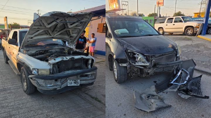 Abuelito provoca choque en Nuevo Laredo; vehículo termina impactando en casa de cambio