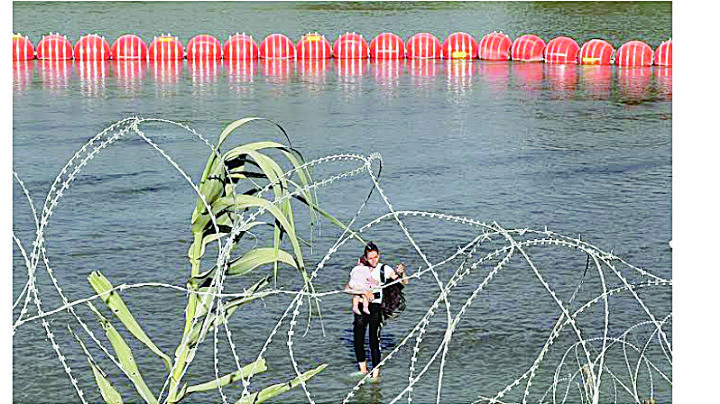 Dividirán el río Bravo con muro flotante