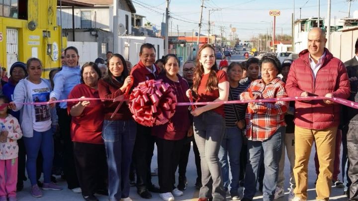 Carmen Lilia Canturosas entrega obras por más de 24 millones de pesos en colonias de Nuevo Laredo